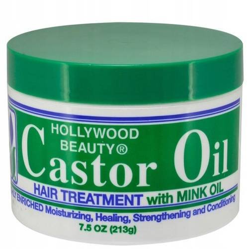 Holywood Beauty, Castor Oil Hair Treatment, Odżywka na Porost Włosów, 213g Hollywood Beauty