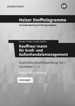 Holzer Stofftelegramme Kauffrau/-mann für Groß- und Außenhandelsmanagement Bildungsverlag EINS