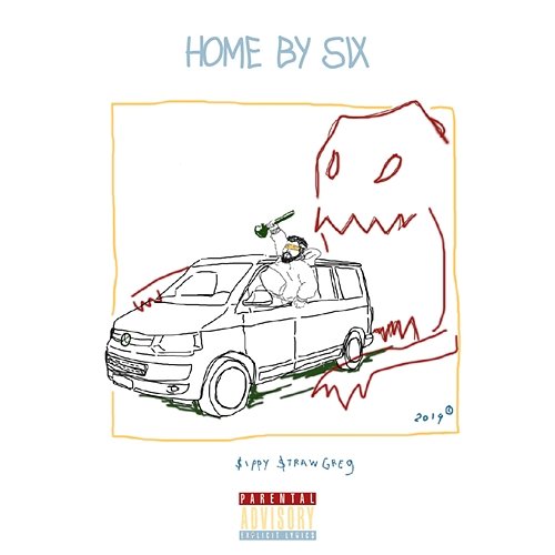 Home by Six Sippy Straw Greg