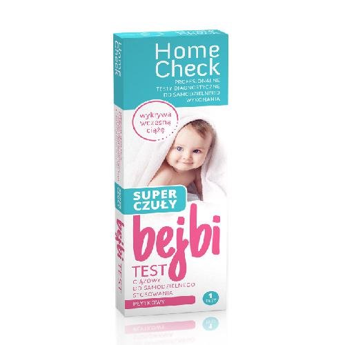 Home Check, Test ciążowy Bejbi płytkowy super czuły 10mIU/ml Home Check