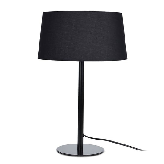 Home Styling Collection Lampka stołowa, metalowa, stojąca, czarna, 47 cm Intesi