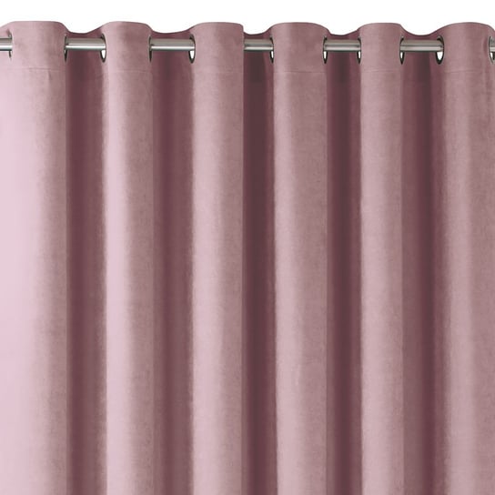 Homede, Zasłona Milana na srebrnych przelotkach Szenila, Różowy, 140x225 cm Homede