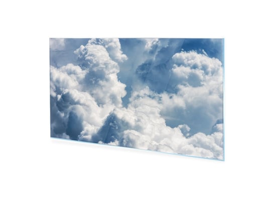 Homeprint, Obraz na szkle, Detail of white clouds in the sky, 125x50 cm HOMEPRINT