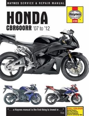 Honda CBR600RR Motorcycle Repair Manual Haynes Publishing