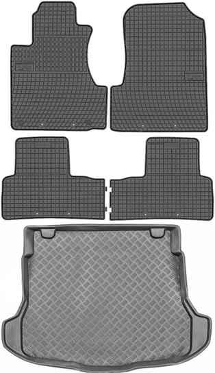 Honda CR-V III SUV od 2007-2011r. Bagażnik MIX-PLAST 18015 + Dywaniki FROGUM 0831 Max-Dywanik