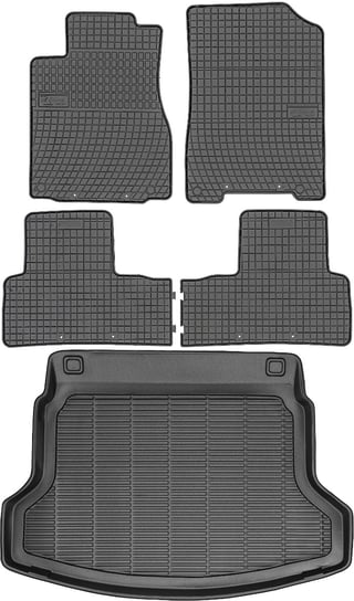 Honda CR-V IV SUV od 2012r. Bagażnik MAX-DYWANIK 910604 + Dywaniki FROGUM 0832 Max-Dywanik