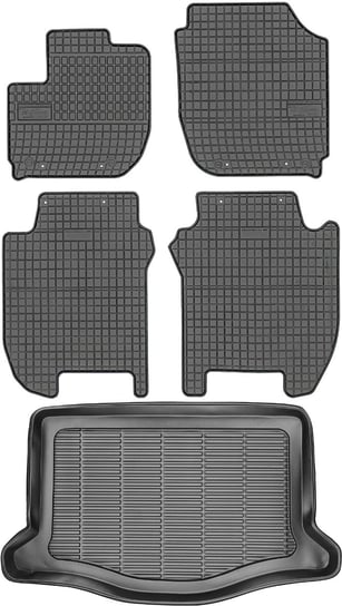 Honda Jazz IV Hatchback od 2015r. Bagażnik MAX-DYWANIK 910608 + Dywaniki FROGUM 546764 Max-Dywanik