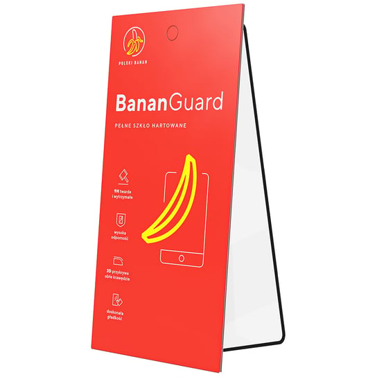 Honor 10 - Szkło hartowane 3D BananGuard czarne Polski Banan
