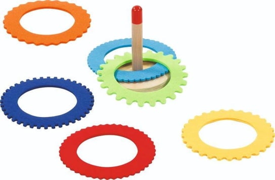 Hoopla z 6 filcowymi pierścieniami, gra edukacyjna, Goki Goki