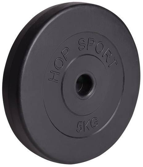 Hop-Sport, Obciążenie kompozytowe do sztangi, czarne, 5kg Hop-Sport