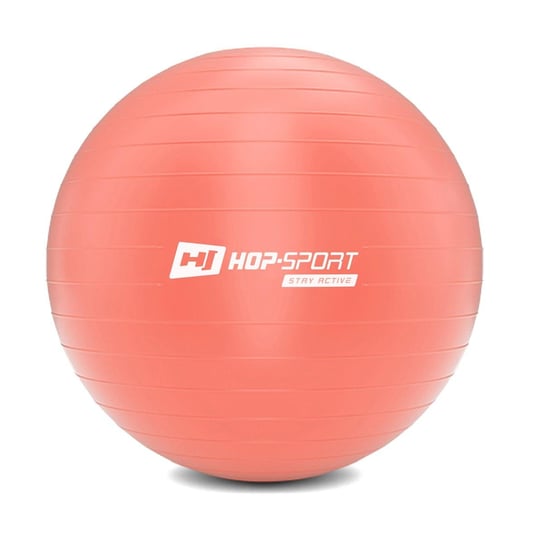 Hop-Sport Piłka fitness 70cm z pompką - jasnoróżowa Hop-Sport