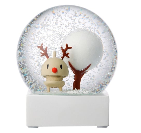 Hoptimist, Hoptimist Reindeer Snow Globe L Latte 26378 Hoptimist
