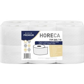 Horeca Premium Papier Toaletowy Jumbo Mini Typ 260/15 12 Rolek 3-Warstwowy Inny producent