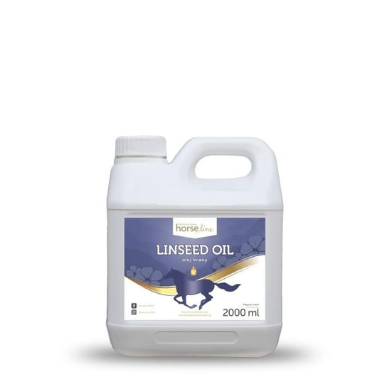 HorseLinePro Linseed Oil 2000ml OLEJ LNIANY DLA KONIA HorseLinePro
