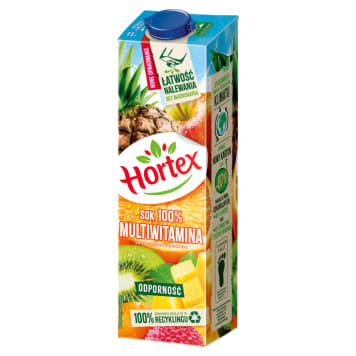 Hortex Multiwitamina Sok 100% karton 1 l Hortex