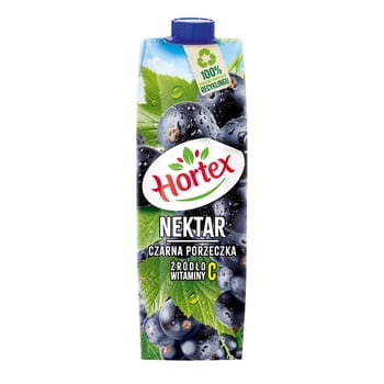 Hortex Nektar czarna porzeczka karton 1 l Hortex