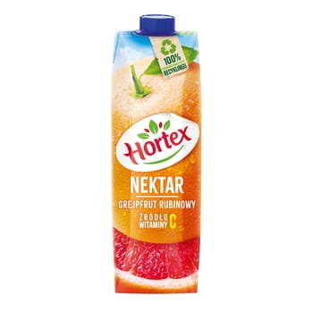 Hortex Nektar grejpfrut rubinowy karton 1 l Hortex
