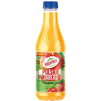Hortex Polskie Jabłko Tłoczone jabłko sok 100% butelka Pet 1L Hortex