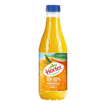 Hortex Sok 100% pomarańcza butelka aPet 1 l Hortex
