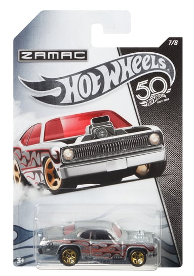 Hot Wheels, 50 rocznica Samochodzik Zamac Plymouth Duster Thruster, FRN23/FRN30 Hot Wheels