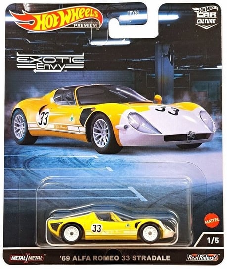 HOT WHEELS CAR CULTURE '69 ALFA ROMEO 33 HCJ91 Mattel