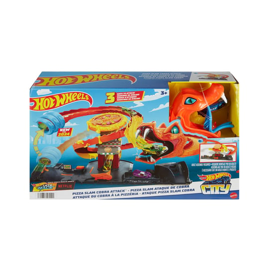 Hot Wheels City Odjazdowa pizza – Atak kobry Zestaw Mattel