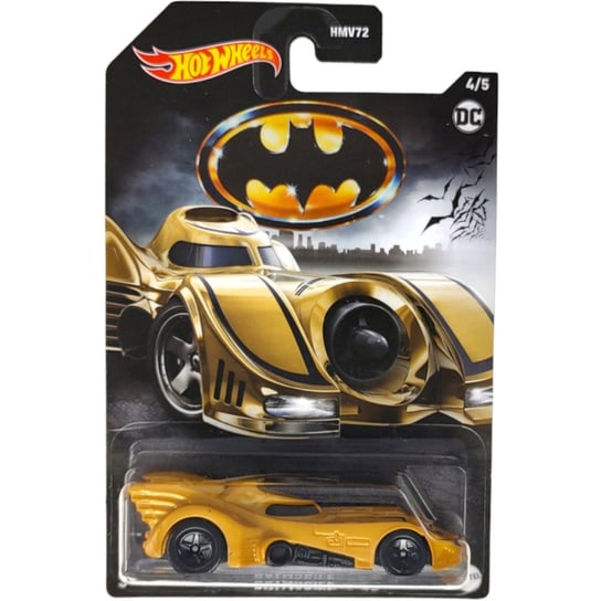 Hot Wheels Dc Batman 1989 Yellow Batmobile Hlk47 4/5 Mattel