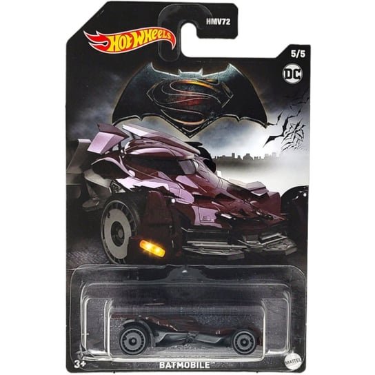 Hot Wheels Dc Batman Vs Superman Movie Batmobile Hlk48 5/5 Mattel