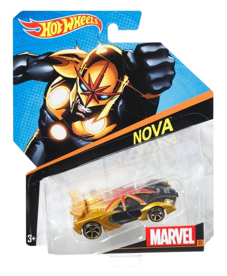 Hot Wheels, Marvel, samochodziki bohaterowie Nova, BDM71/DJJ51 Hot Wheels