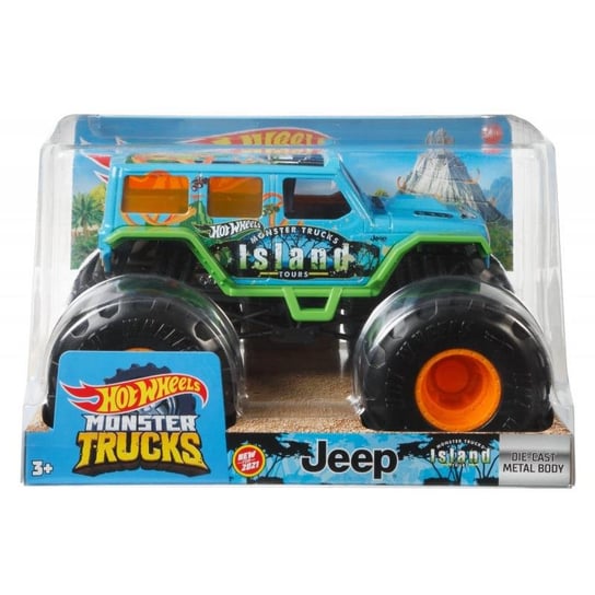 Hot Wheels, Monster Trucks, Pojazd, Jeep, 1:24 Hot Wheels