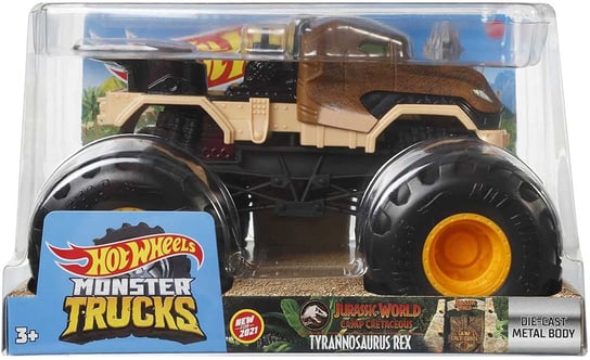Hot Wheels, Monster Trucks, pojazd Jurassic World T-rex 1:24 Hot Wheels
