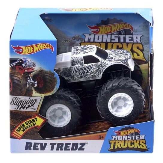 Hot Wheels, Monster Trucks, pojazd Rev Tredz Slinging Ink, FYJ71 / FYJ75 Hot Wheels