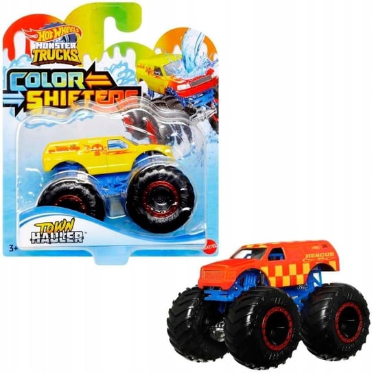 Hot Wheels Monster Trucks Pojazd Town Hauler Color Shifters HGX10 Mattel