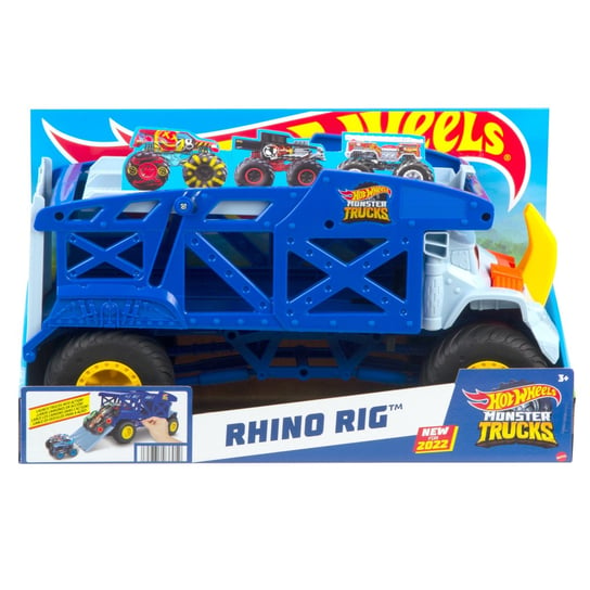 Hot Wheels, Monster Trucks Rhino Rig, pojazd transporter , HFB13 Hot Wheels