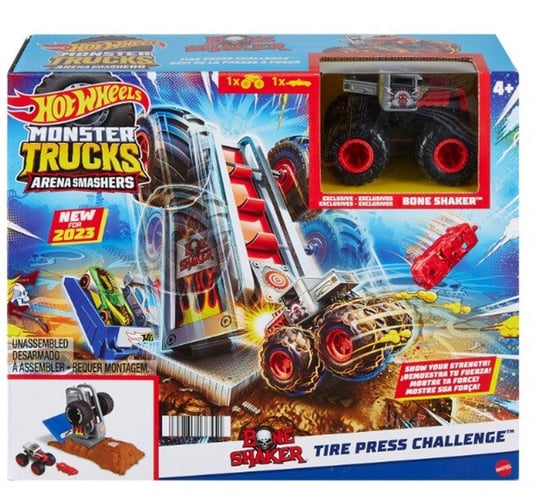 Hot Wheels, Monster Trucks, Zestaw Monster Trucks Arena Smashers Podstawowe wyzwanie, Hot Wheels