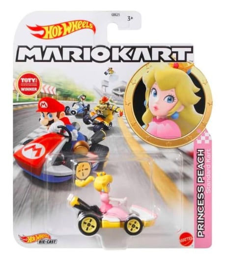 Hot Wheels, Pojazd Mario Kart Księżniczka Peach Hot Wheels