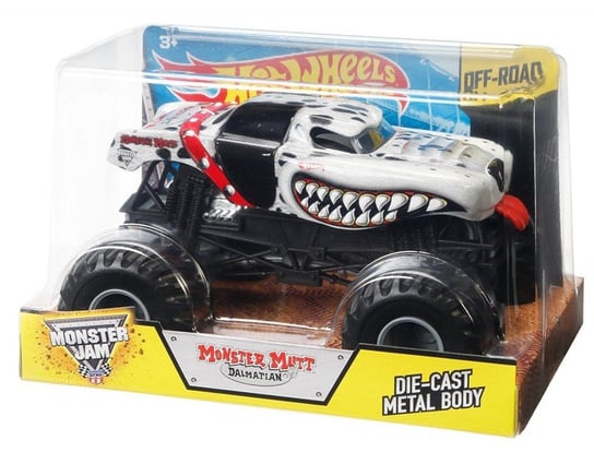 Hot Wheels, pojazd Monster Jam Mutt Dalmatian, BGH28 Hot Wheels