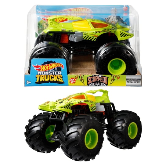 Hot Wheels, pojazd Monster Trucks Scorpedo 1:24 Hot Wheels