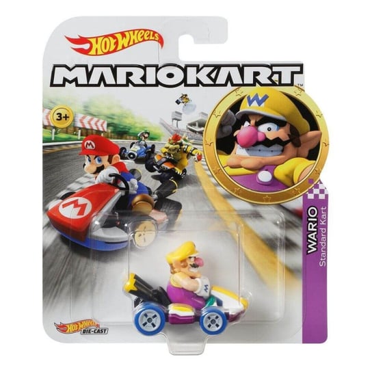 Hot Wheels, pojazd podstawowy Mario Kart Wario Hot Wheels