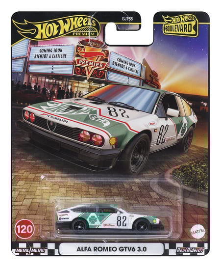 Hot Wheels Premium, Boulevard Alfa Romeo GTV6 3.0, JBL16 Hot Wheels