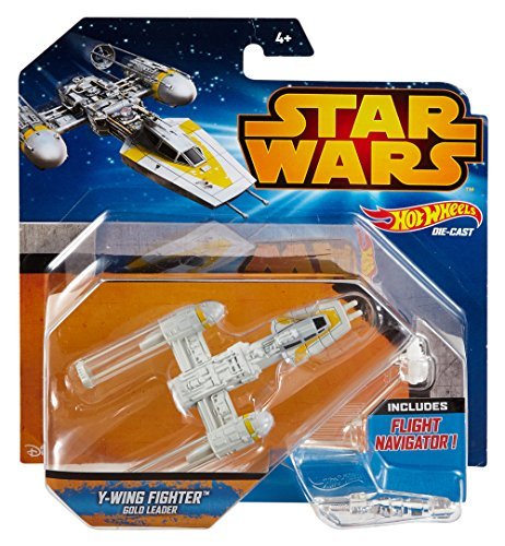 Hot Wheels, Star Wars, statek kosmiczny Y-Wing Fighter Gold Leader, CGW59 Hot Wheels