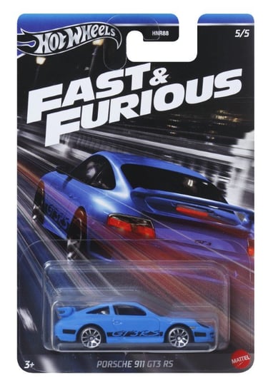 Hot Wheels Szybcy I Wściekli, Porsche 911 Gt3 Rs / Hrw55 Mattel