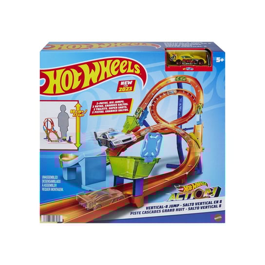 Hot Wheels, tor Action ósemka, pionowy, HMB15 Hot Wheels