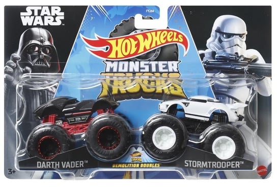 Hot Wheels, zestaw pojazdów, Darth Vader vs Stormtrooper, 2-pak Hot Wheels