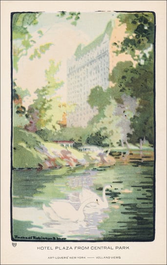 Hotel Plaza from Central Park, Rachael Robinson Elmer - plakat 21x29,7 cm Galeria Plakatu
