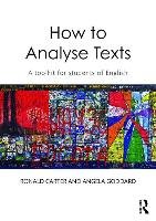 How to Analyse Texts Carter Ronald, Goddard Angela