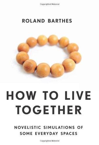 How to Live Together Barthes Roland