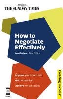 How to Negotiate Effectively Oliver David