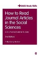 How to Read Journal Articles in the Social Sciences Chong Ho Shon Phillip
