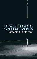 How to Speak At Special Events Cook David